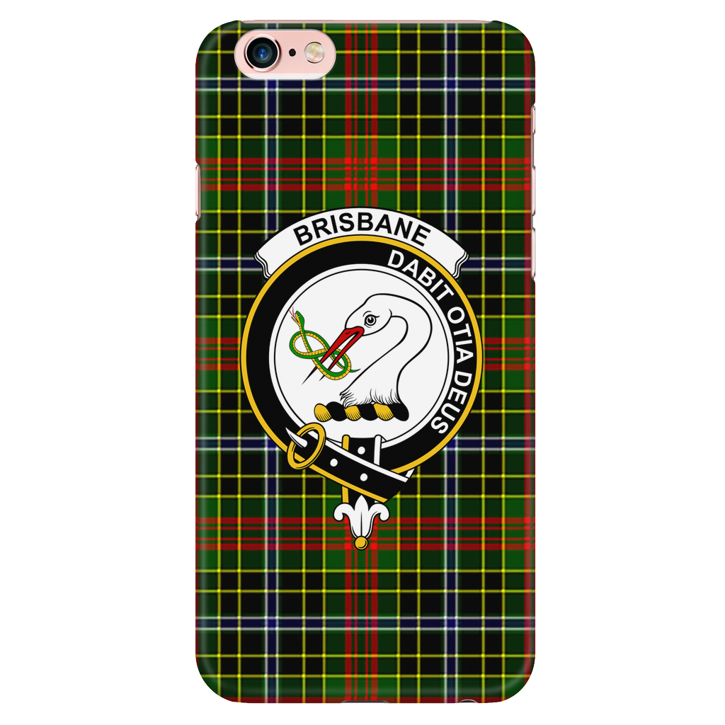 Brisbane Scottish Clan Tartan Phone Case - shirtskishirt