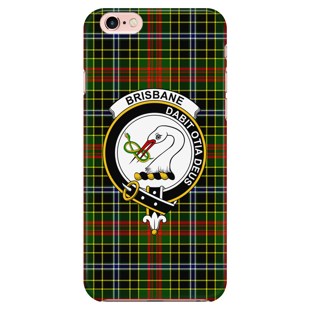 Brisbane Scottish Clan Tartan Phone Case - shirtskishirt