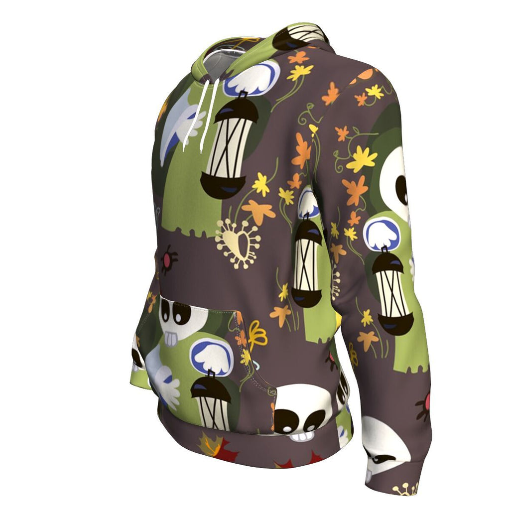 Scary Monsters Halloween Hoodie Over Print - shirtskishirt