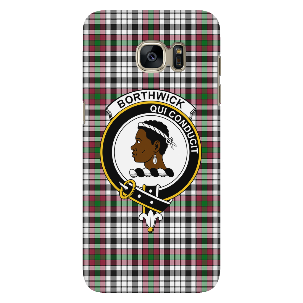 Borthwick Scottish Clan Tartan Phone Case - shirtskishirt