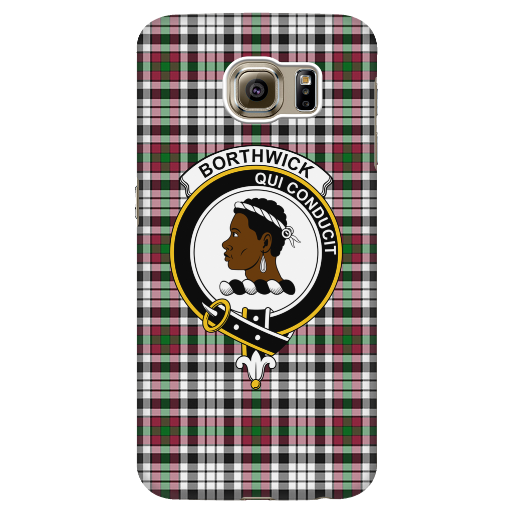 Borthwick Scottish Clan Tartan Phone Case - shirtskishirt