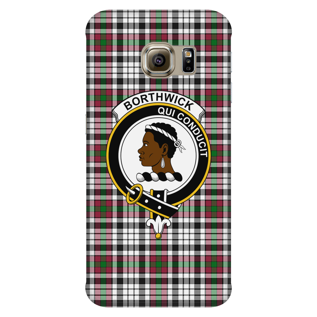 Borthwick Scottish Clan Tartan Phone Case - shirtskishirt
