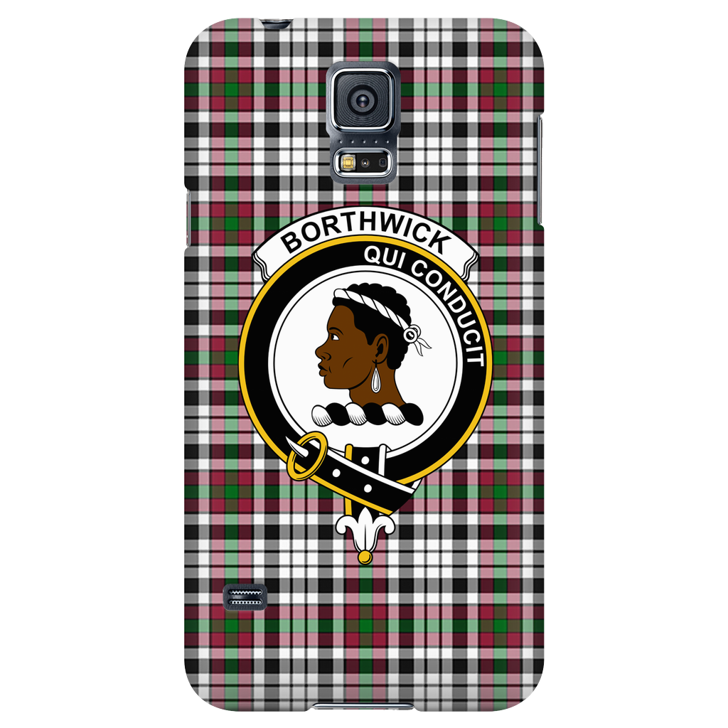 Borthwick Scottish Clan Tartan Phone Case - shirtskishirt