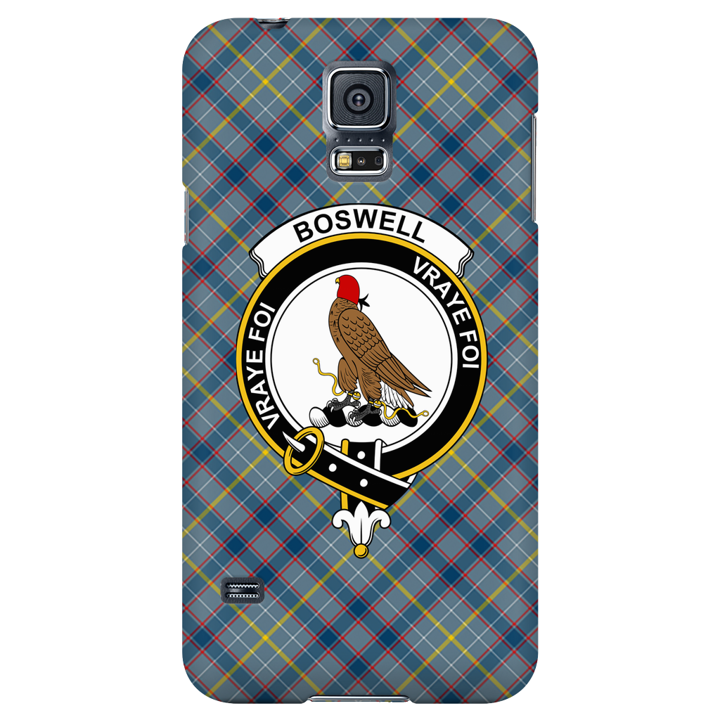 Boswell Scottish Clan Tartan Phone Case - shirtskishirt