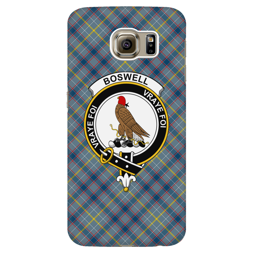 Boswell Scottish Clan Tartan Phone Case - shirtskishirt