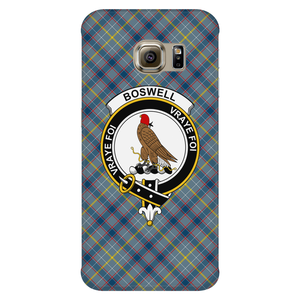 Boswell Scottish Clan Tartan Phone Case - shirtskishirt