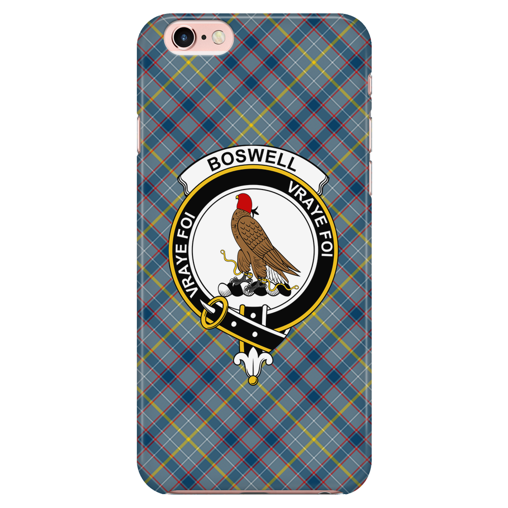 Boswell Scottish Clan Tartan Phone Case - shirtskishirt