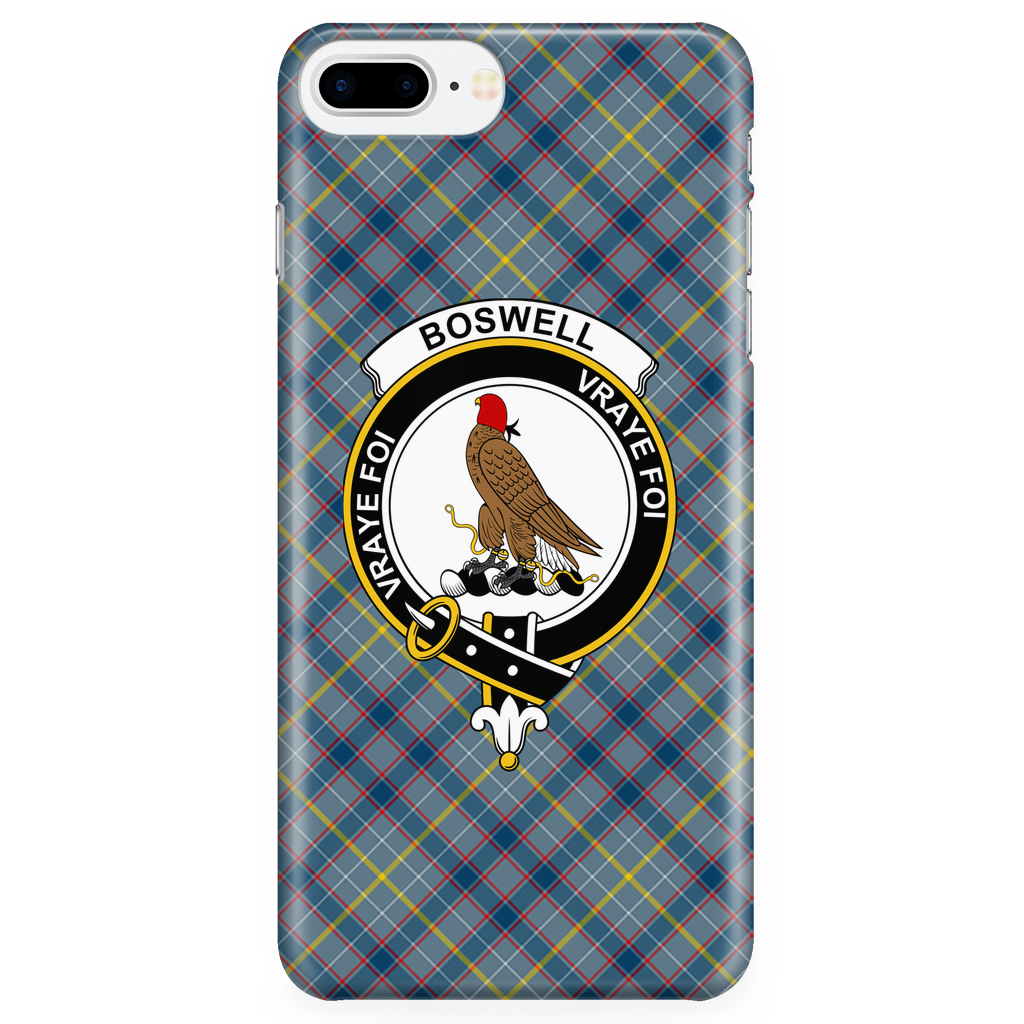 Boswell Scottish Clan Tartan Phone Case - shirtskishirt