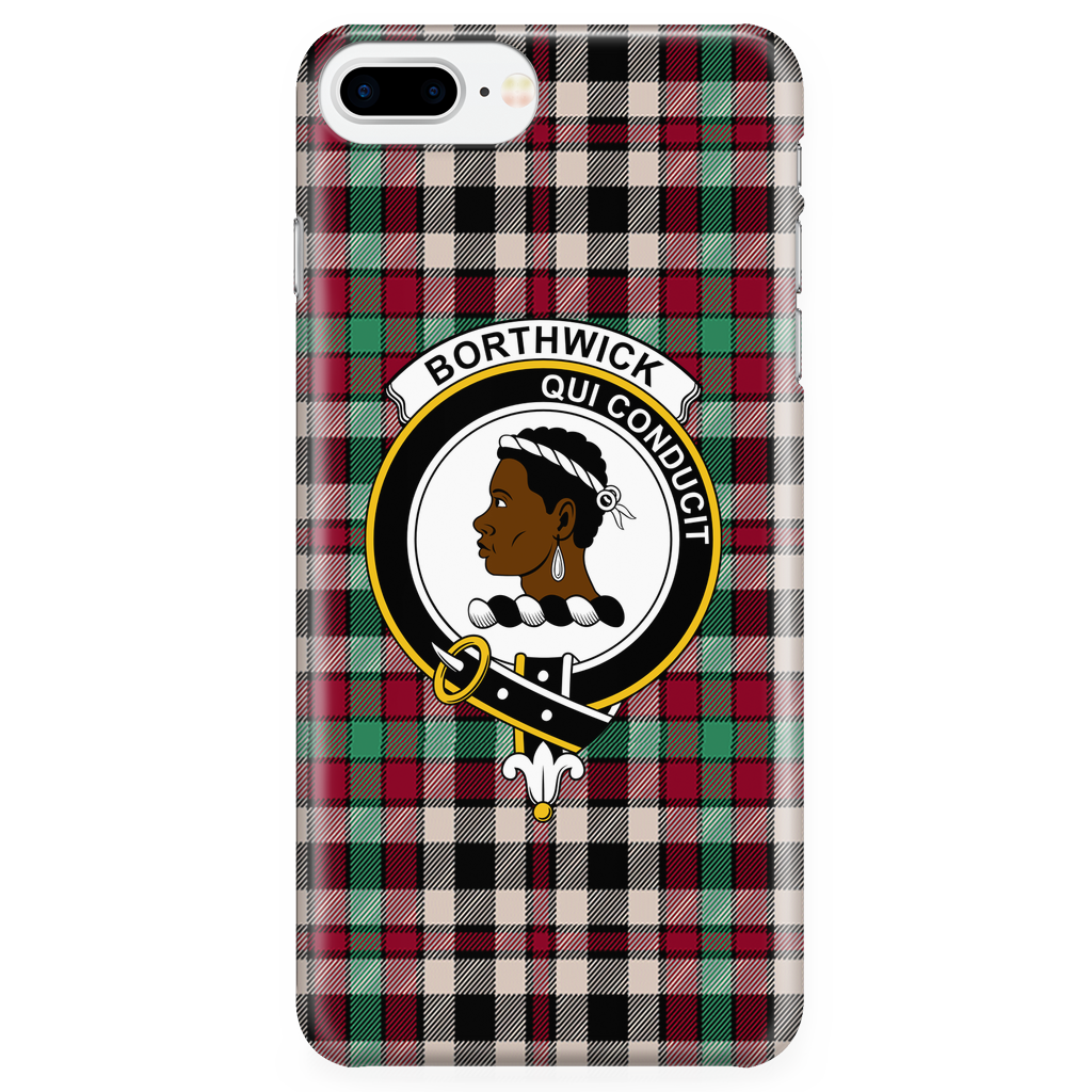 Borthwick Ancient Scottish Clan Tartan Phone Case - shirtskishirt