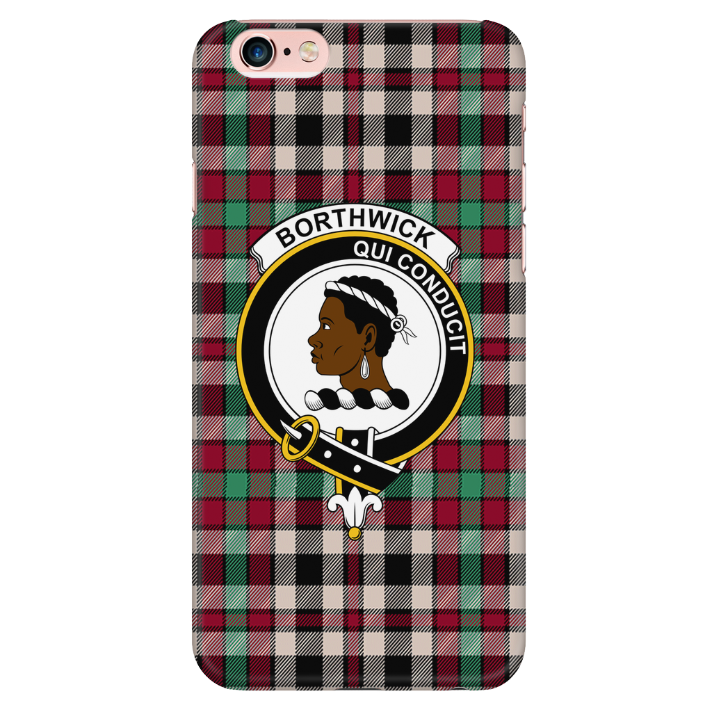 Borthwick Ancient Scottish Clan Tartan Phone Case - shirtskishirt
