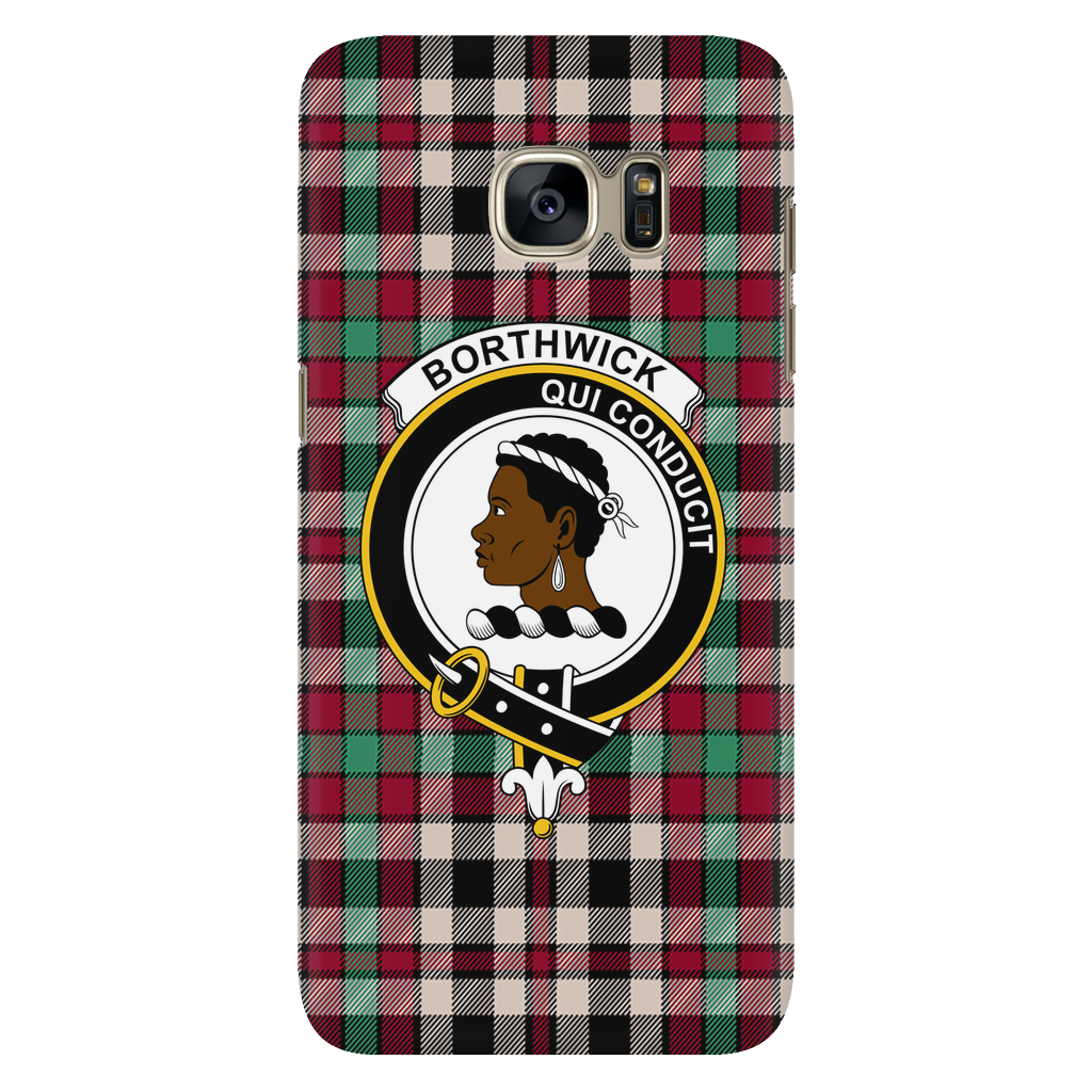 Borthwick Ancient Scottish Clan Tartan Phone Case - shirtskishirt