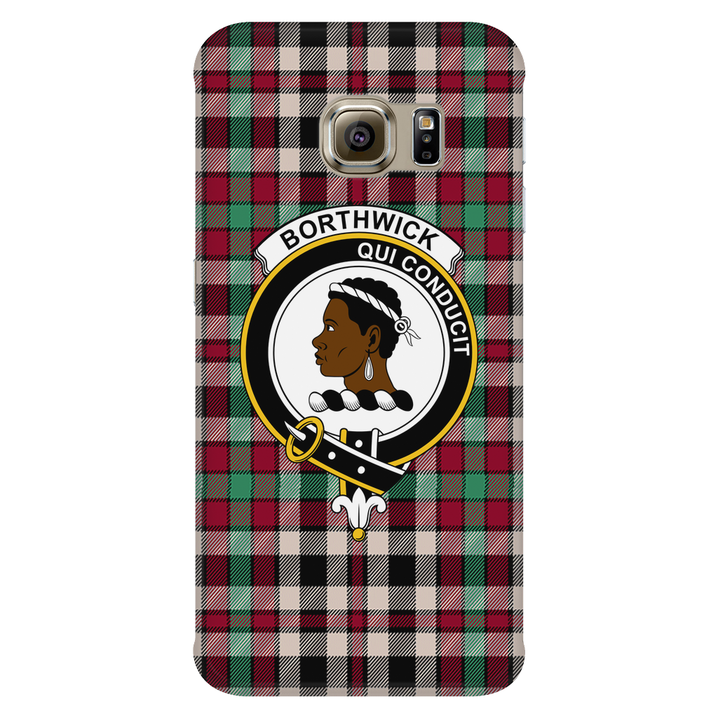 Borthwick Ancient Scottish Clan Tartan Phone Case - shirtskishirt