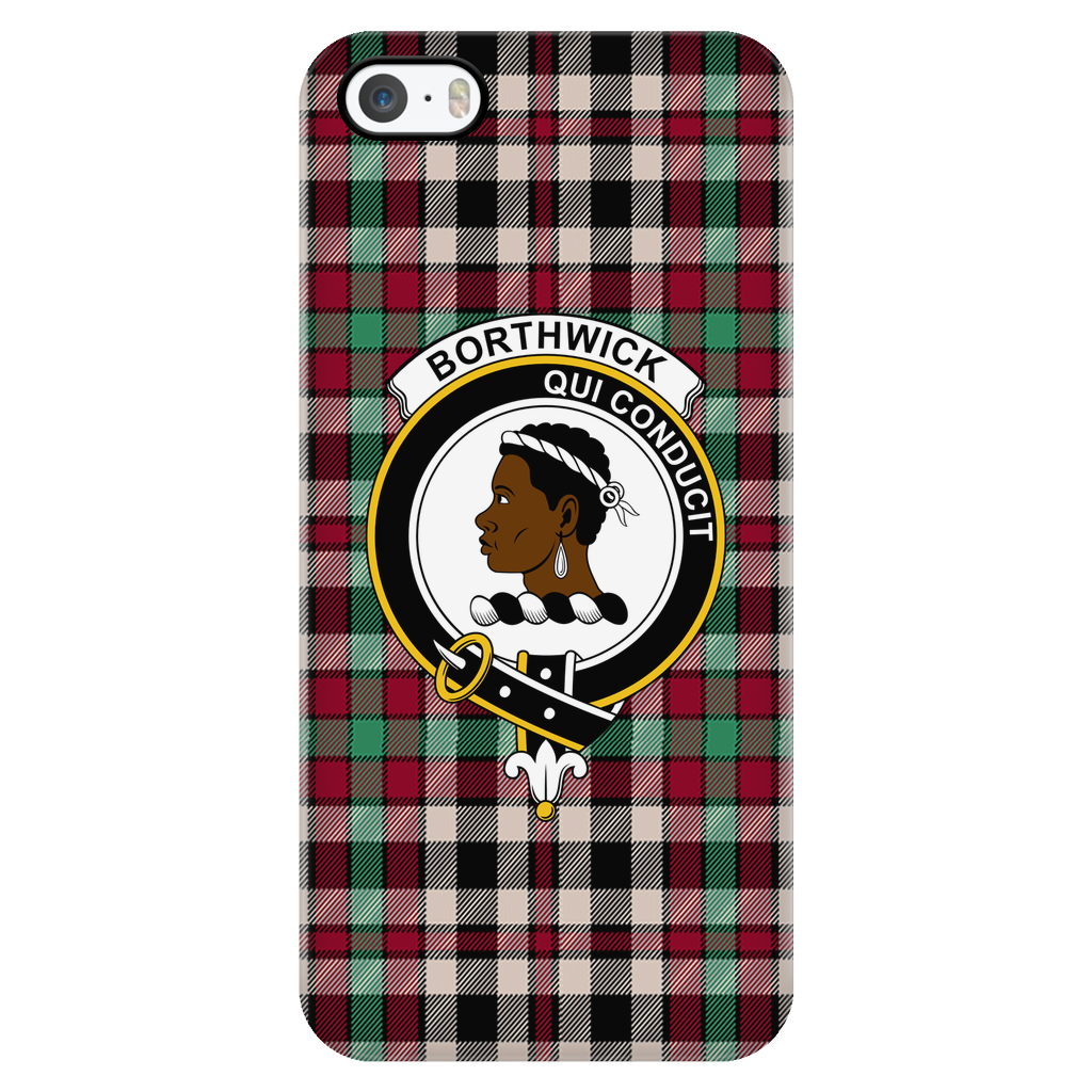 Borthwick Ancient Scottish Clan Tartan Phone Case - shirtskishirt