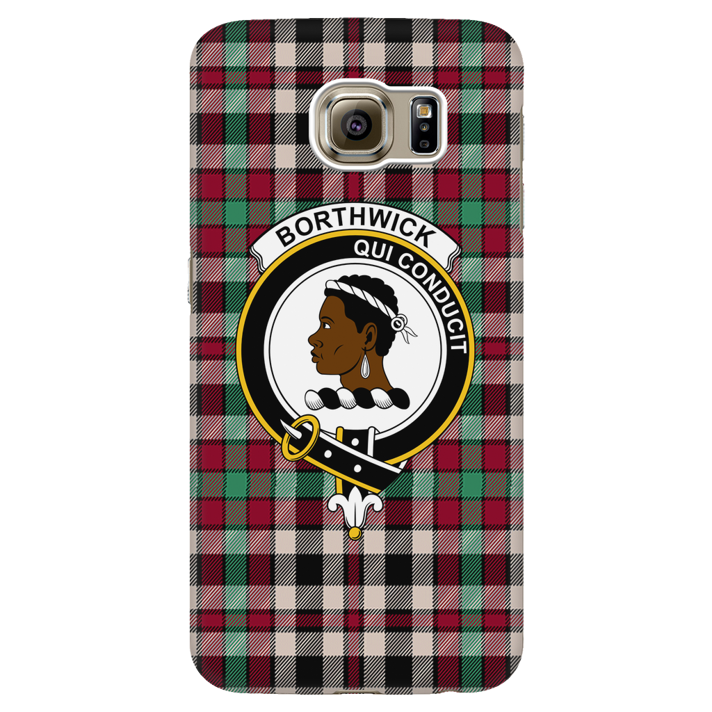 Borthwick Ancient Scottish Clan Tartan Phone Case - shirtskishirt