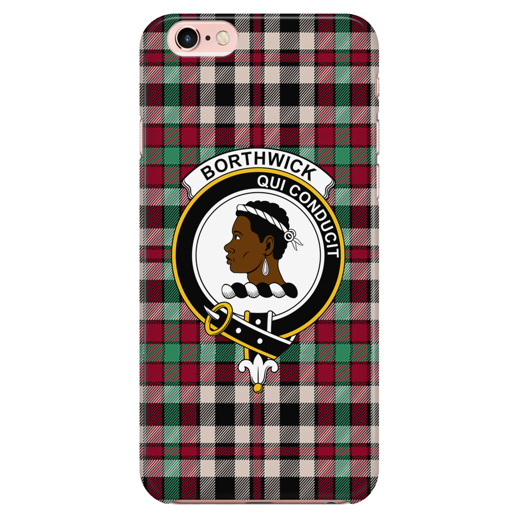 Borthwick Ancient Scottish Clan Tartan Phone Case - shirtskishirt