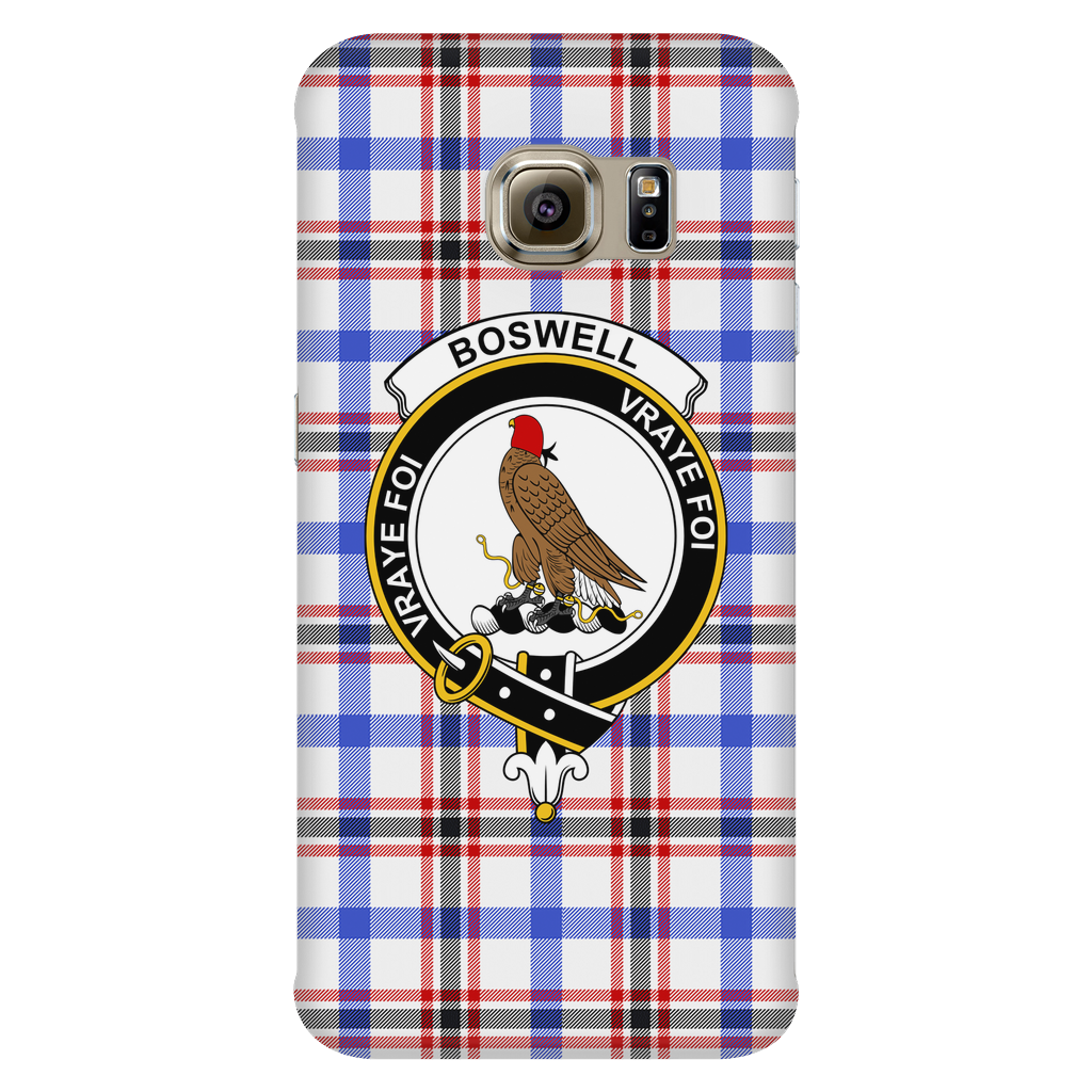 Boswell Modern Scottish Clan Tartan Phone Case - shirtskishirt