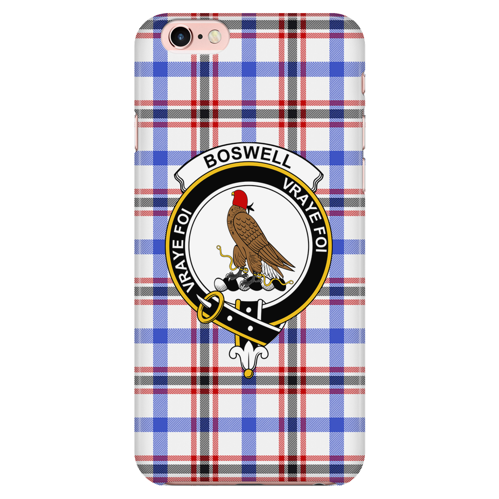 Boswell Modern Scottish Clan Tartan Phone Case - shirtskishirt