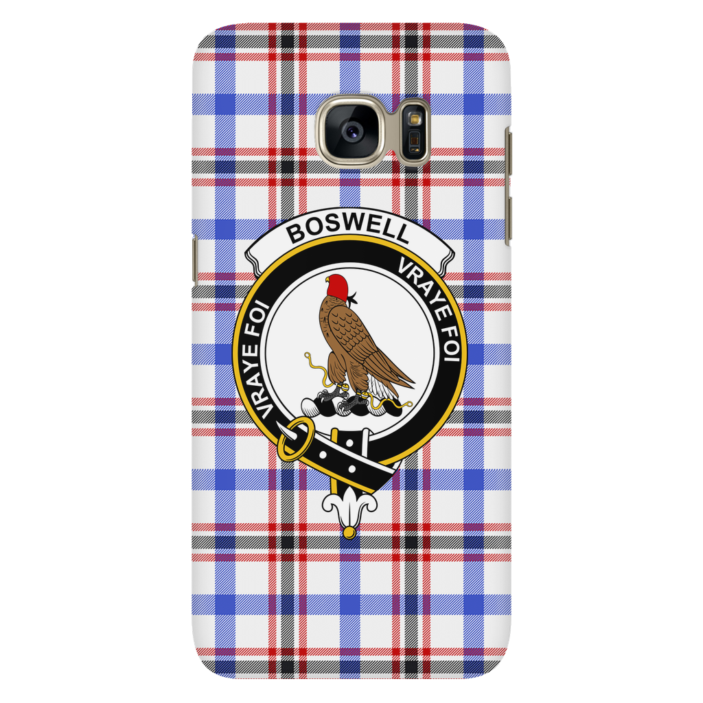 Boswell Modern Scottish Clan Tartan Phone Case - shirtskishirt