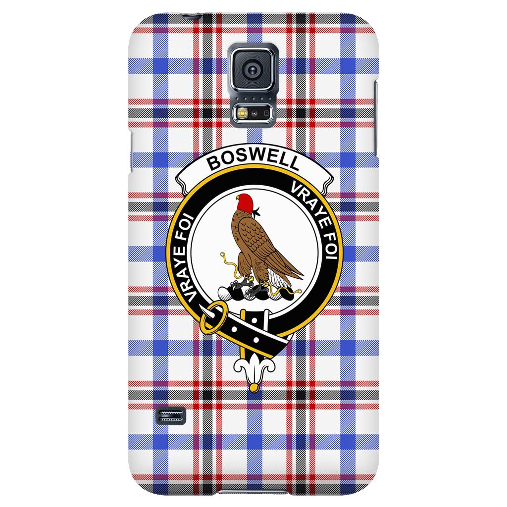Boswell Modern Scottish Clan Tartan Phone Case - shirtskishirt
