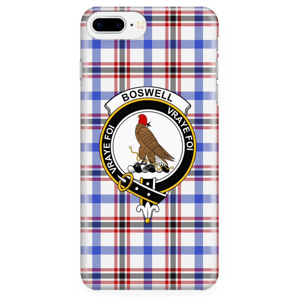 Boswell Modern Scottish Clan Tartan Phone Case - shirtskishirt