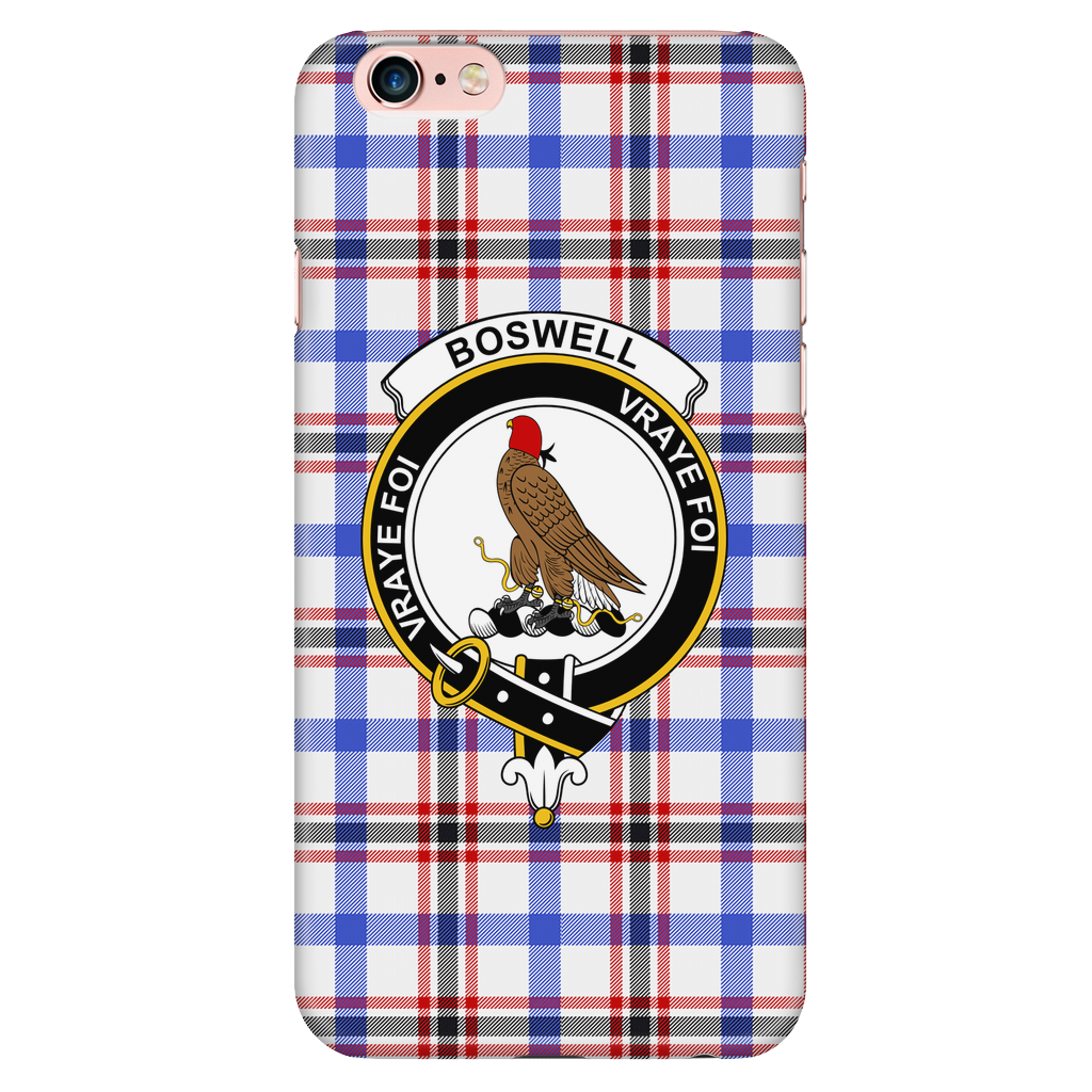 Boswell Modern Scottish Clan Tartan Phone Case - shirtskishirt