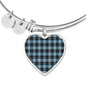 Clark Ancient Scottish Clan Tartan Bracelet Bangle Heart Jewelry Shine On Bangle Heart