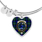 Arbuthnot Scottish Clan Tartan Bangle Heart Shine On Bangle Heart