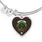 Cairns Scottish Clan Tartan Bangle Heart Shine On Bangle Heart
