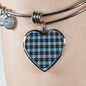 Clark Ancient Scottish Clan Tartan Bracelet Bangle Heart Jewelry Shine On Bangle Heart