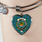 Douglas Ancient Shine On Bangle Heart