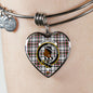 Borthwick Scottish Clan Tartan Bangle Heart Shine On Bangle Heart