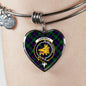 Campbell Of Cawdor Modern Scottish Clan Tartan Bangle Heart Shine On Bangle Heart