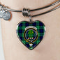 Abercrombie Scottish Clan Tartan Bangle Heart Shine On Bangle Heart