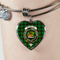 Douglas Black Shine On Bangle Heart