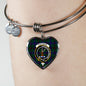 Davidson Modern Shine On Bangle Heart