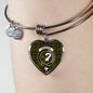 Brisbane Scottish Clan Tartan Bangle Heart Shine On Bangle Heart