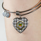 Douglas Grey Modern Shine On Bangle Heart