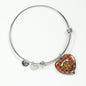 Chattan Red Scottish Clan Tartan Bangle Heart Shine On Bangle Heart