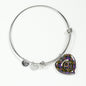 Carnegie Ancient Scottish Clan Tartan Bangle Heart Shine On Bangle Heart