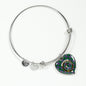 Carmichael Scottish Clan Tartan Bangle Heart Shine On Bangle Heart