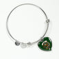Agnew Hunting Clan Tartan Heart Bangle Shine On Bangle Heart
