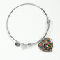 Buchanan Ancient Scottish Clan Tartan Bangle Heart Shine On Bangle Heart