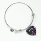 Dunlop Modern Shine On Bangle Heart