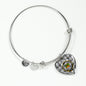 Douglas Grey Modern Shine On Bangle Heart