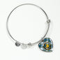 Campbell Dress Ancient Scottish Clan Tartan Bangle Heart Shine On Bangle Heart