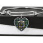 Davidson Of Tulloch Dress Shine On Bangle Heart