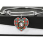 Dunbar Ancient Shine On Bangle Heart