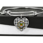 Douglas Grey Modern Shine On Bangle Heart