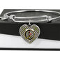 Blyth Blade Scottish Clan Tartan Bangle Heart Shine On Bangle Heart