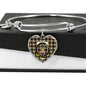 Dunlop Hunting Shine On Bangle Heart